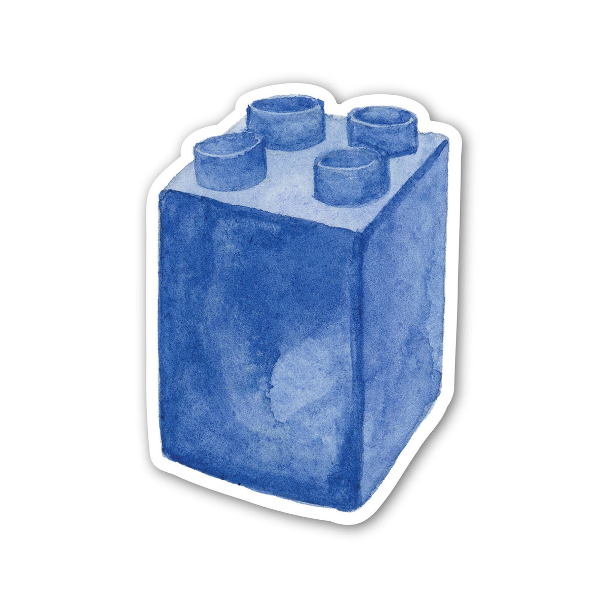 Vinyl Blue Building Block Sticker