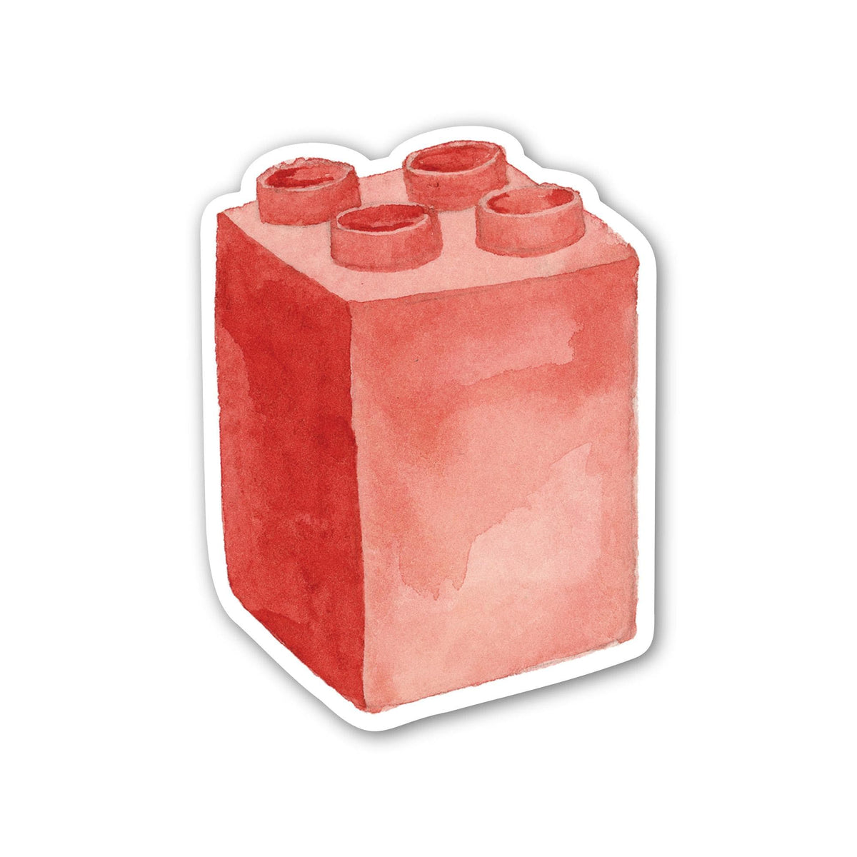 Vinyl Red Building Block Sticker