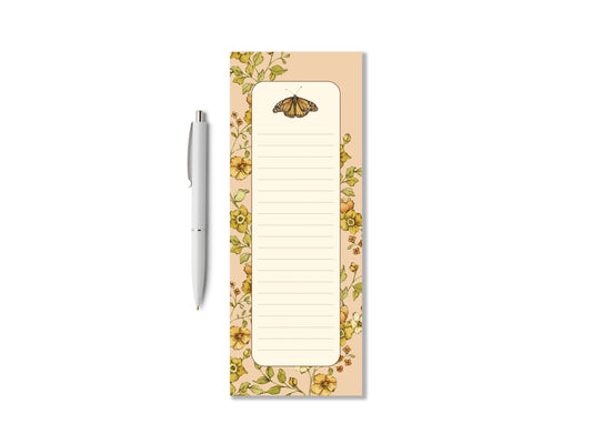 Butterfly Garden Market List Notepad