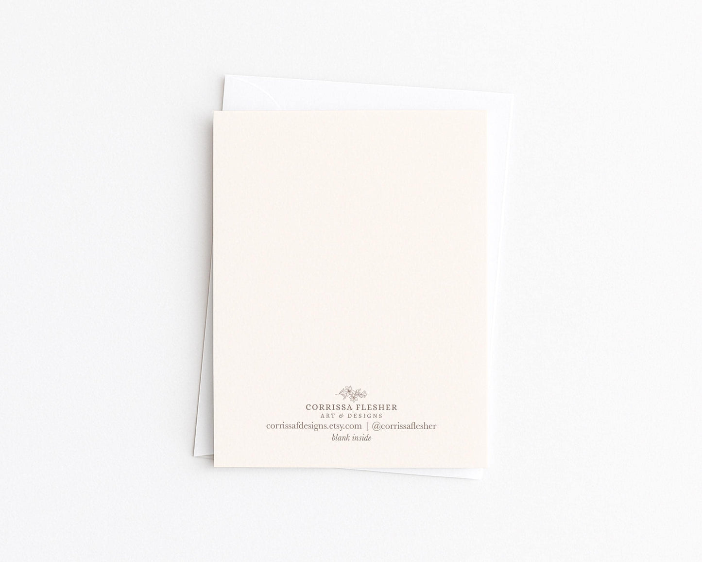 Watercolor Stripes Thank You Card