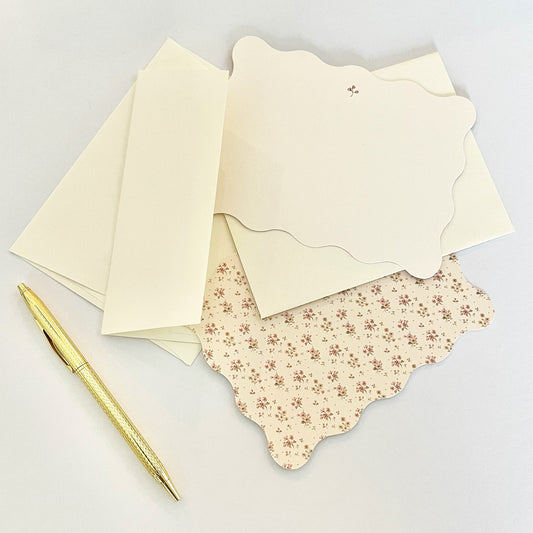 Ditsy Floral Stationery Cards and Envelope Set